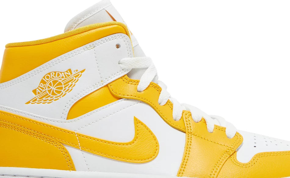Jordan 1 Mid White University Gold (W)