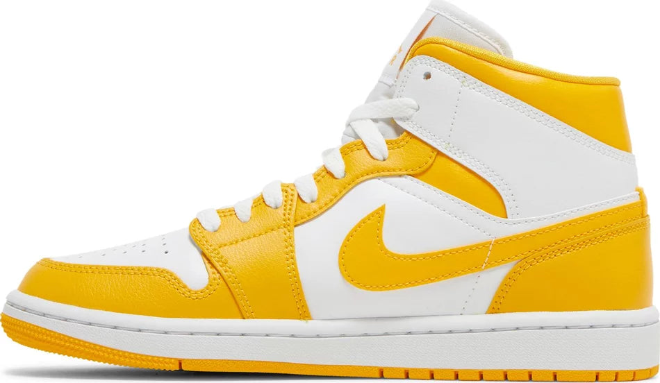 Jordan 1 Mid White University Gold (W)