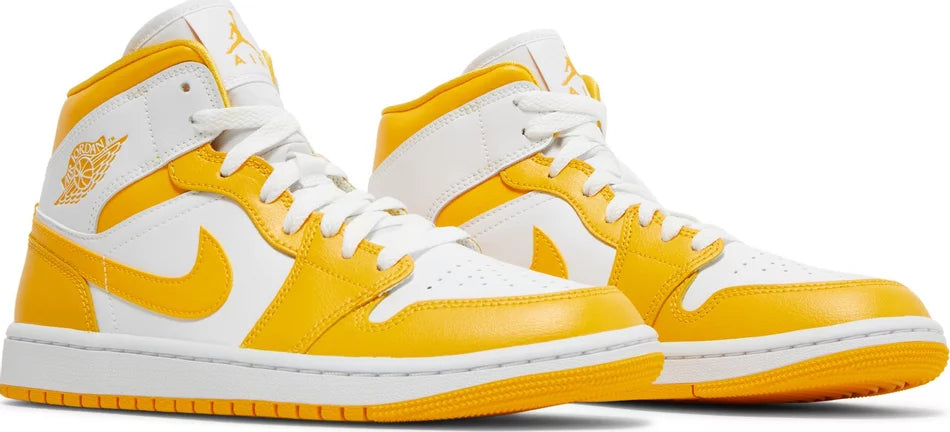 Jordan 1 Mid White University Gold (W)