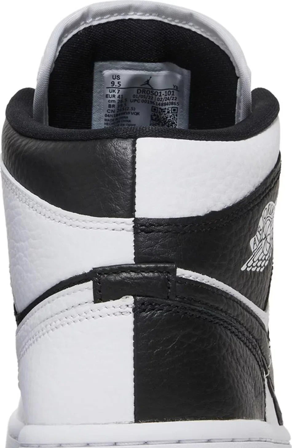 Jordan 1 Mid Split Black White (W)