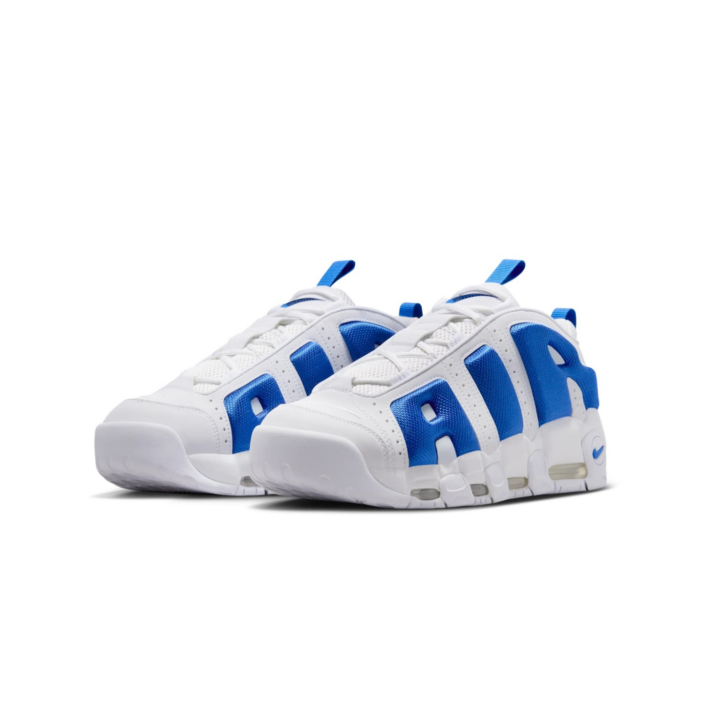 Nike Air More Uptempo Low White and Hyper Royal
