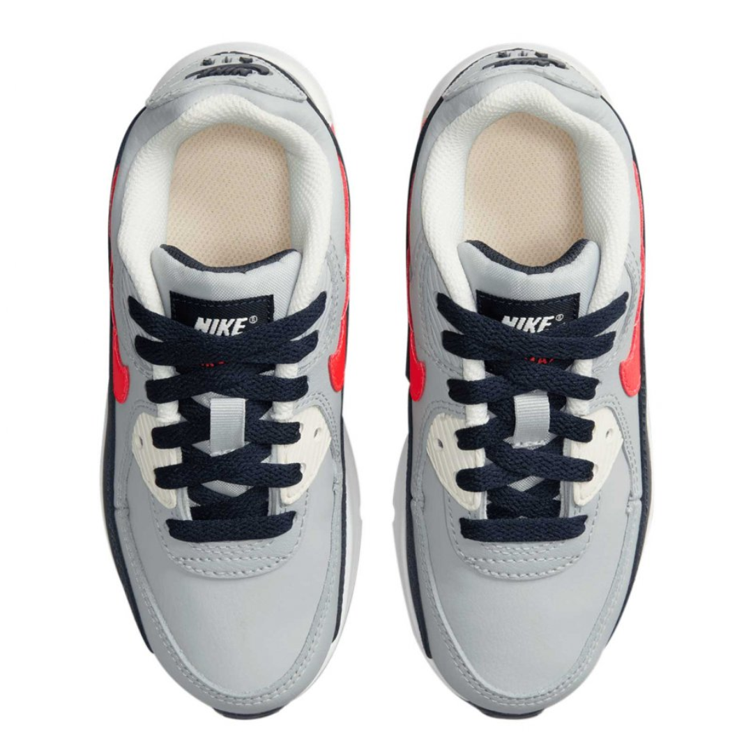 Nike Air Max 90 'Grey Bright Crimson'