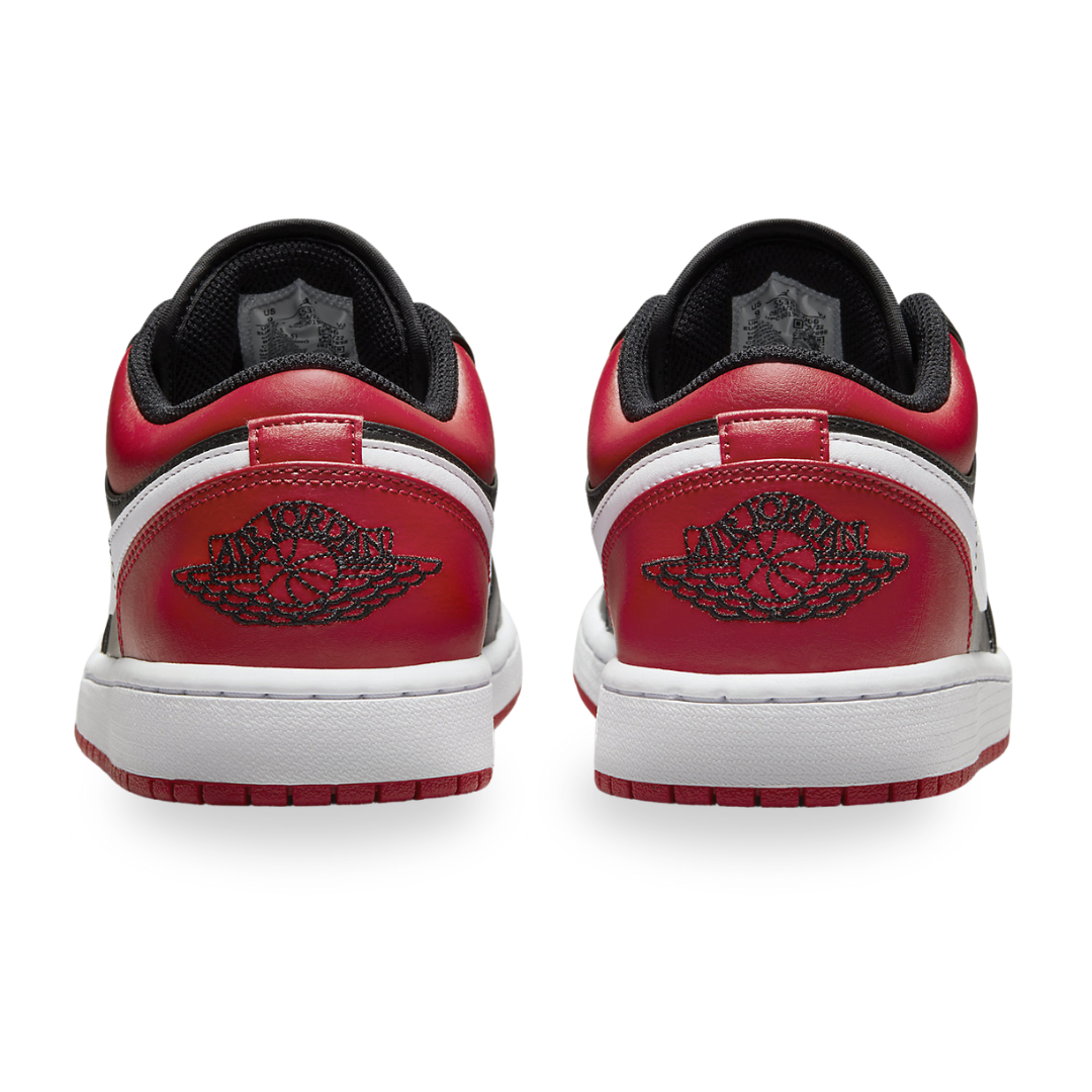 Jordan Air 1 Low Bred Toe Red/ Black/ White