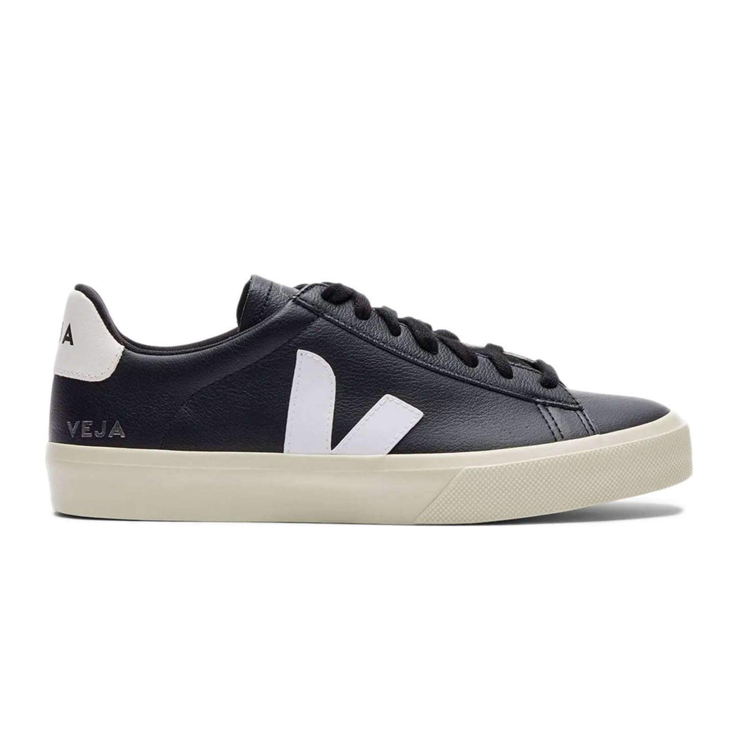 Veja Campo Low Chromefree Leather Black White