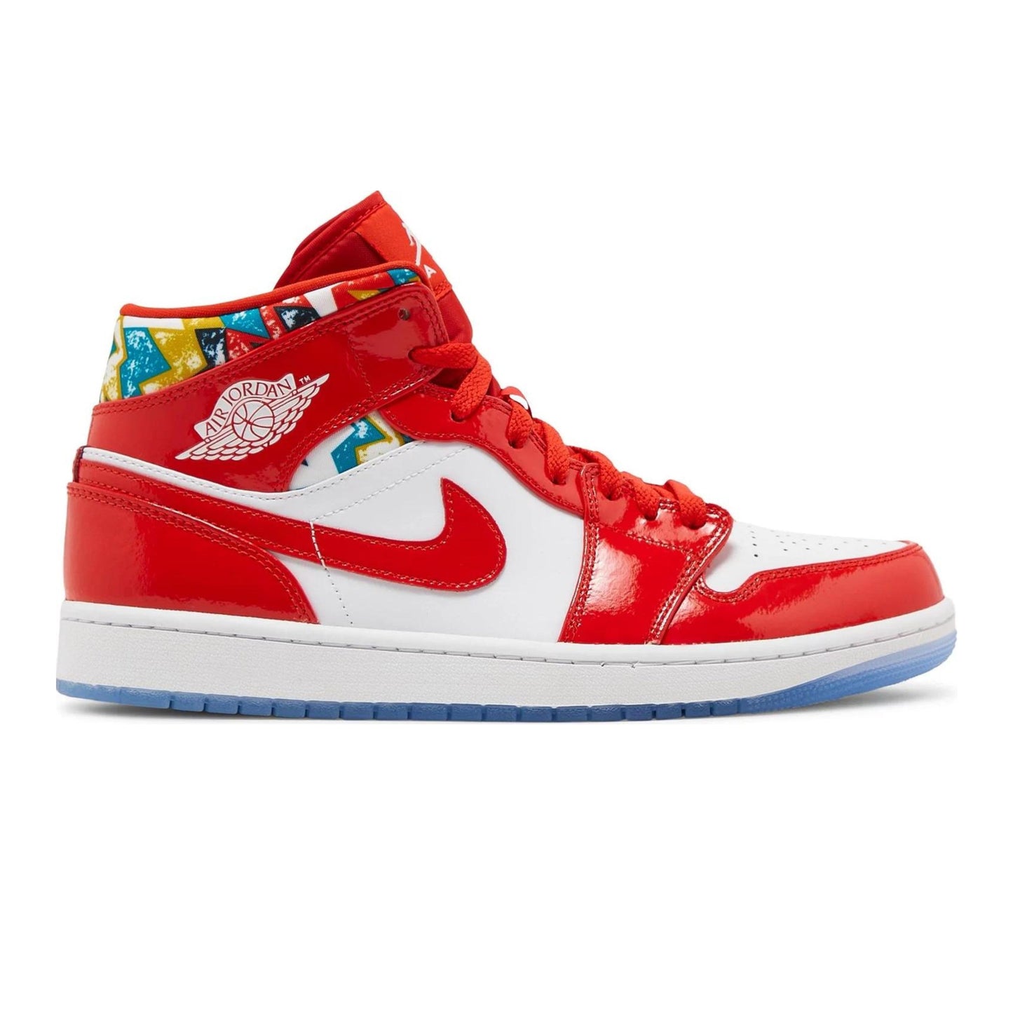 Jordan 1 Mid Barcelona Sweater Red Patent