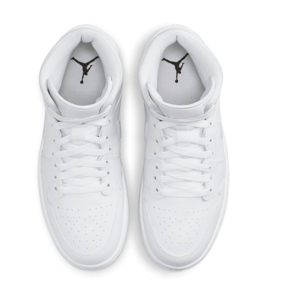 Jordan 1 Mid White Snakeskin