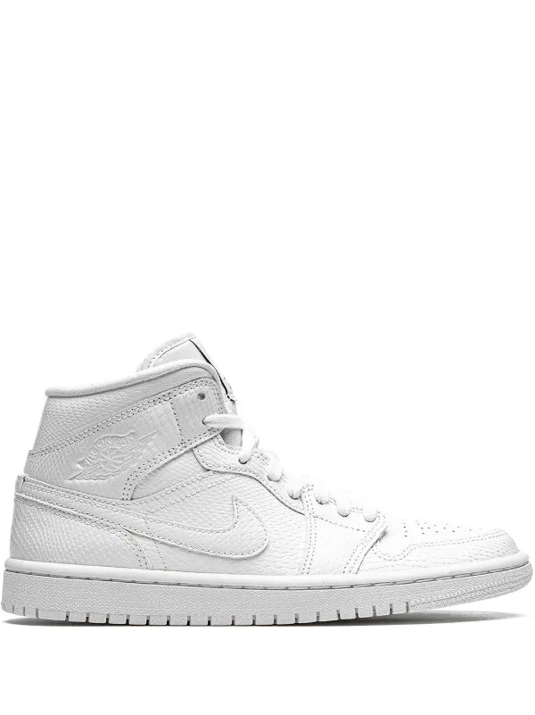 Jordan 1 Mid White Snakeskin