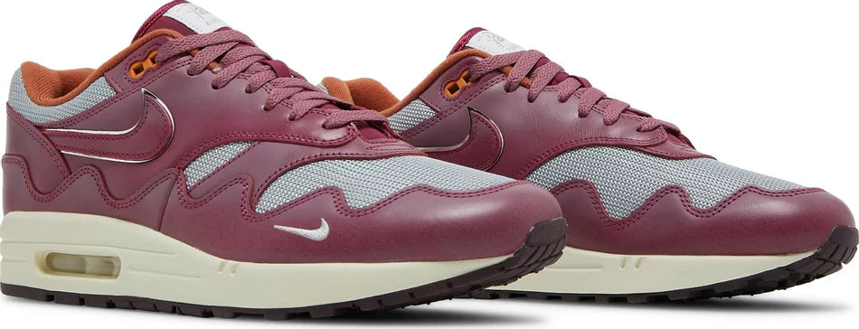 Nike Air Max 1 Patta Waves Rush Maroon (without Bracelet)