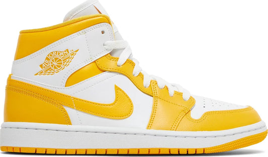 Jordan 1 Mid White University Gold (W)