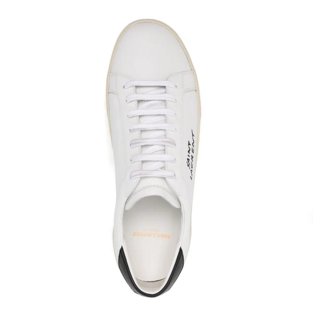 Saint Laurent Court Classic SL/06 Low Leather White Black