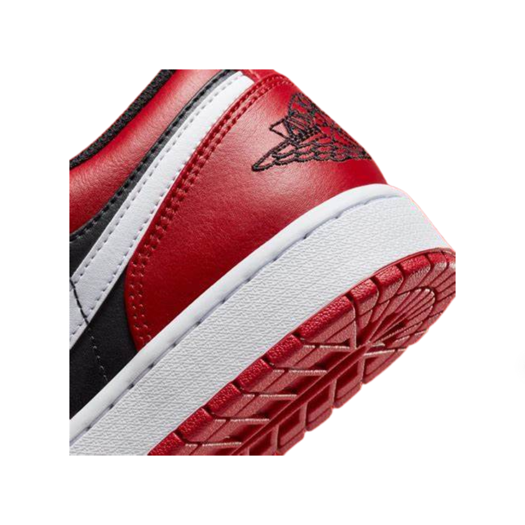 Jordan Air 1 Low Bred Toe Red/ Black/ White
