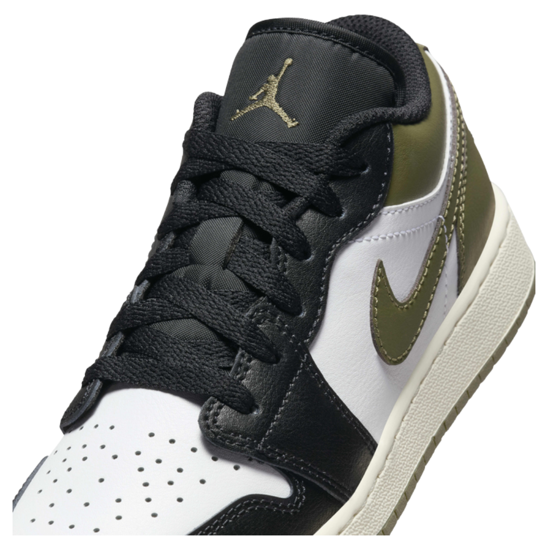 Jordan 1 Low 'Black Toe Medium Olive'