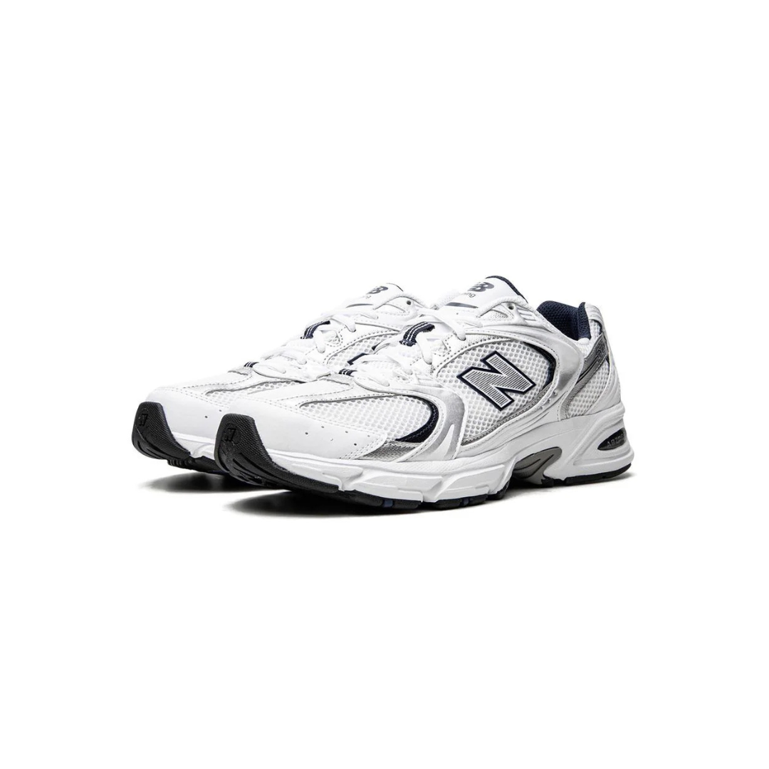 New Balance 530  White Silver Navy