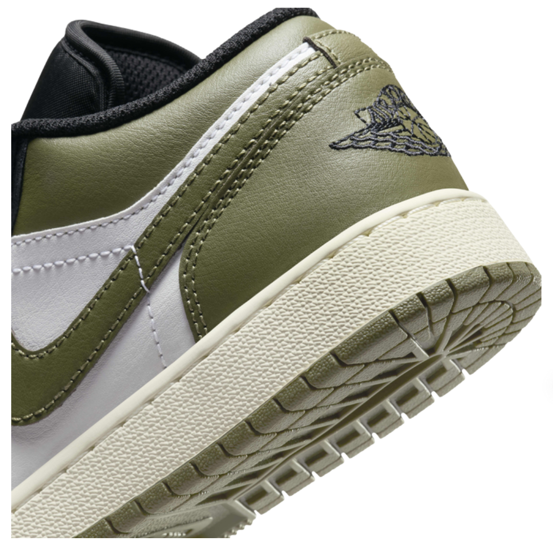 Jordan 1 Low 'Black Toe Medium Olive'