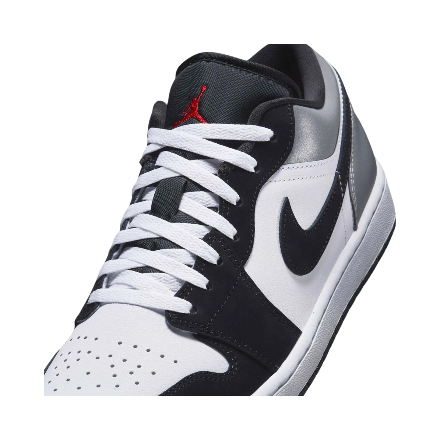 Jordan 1 Low SE White Fire Red Black Matte Silver
