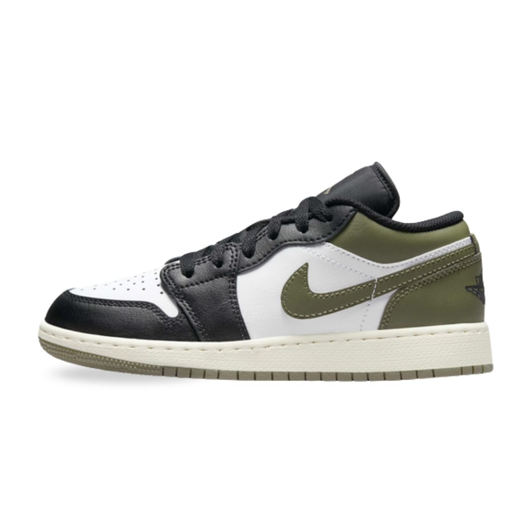 Jordan 1 Low 'Black Toe Medium Olive'