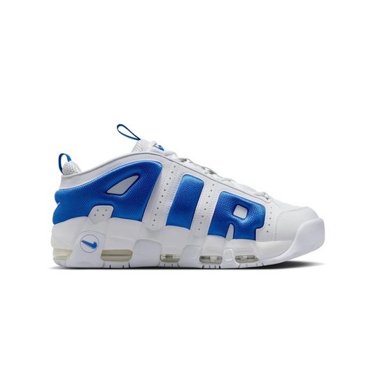 Nike Air More Uptempo Low White and Hyper Royal