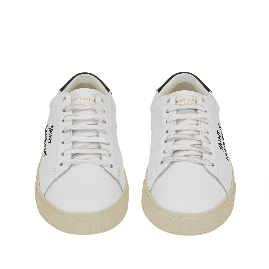 Saint Laurent Court Classic SL/06 Low Leather White Black