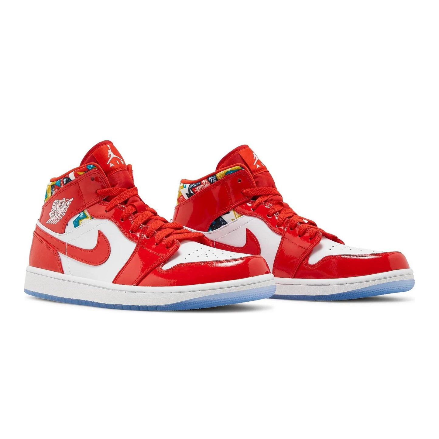 Jordan  1 Mid Barcelona Sweater Red Patent