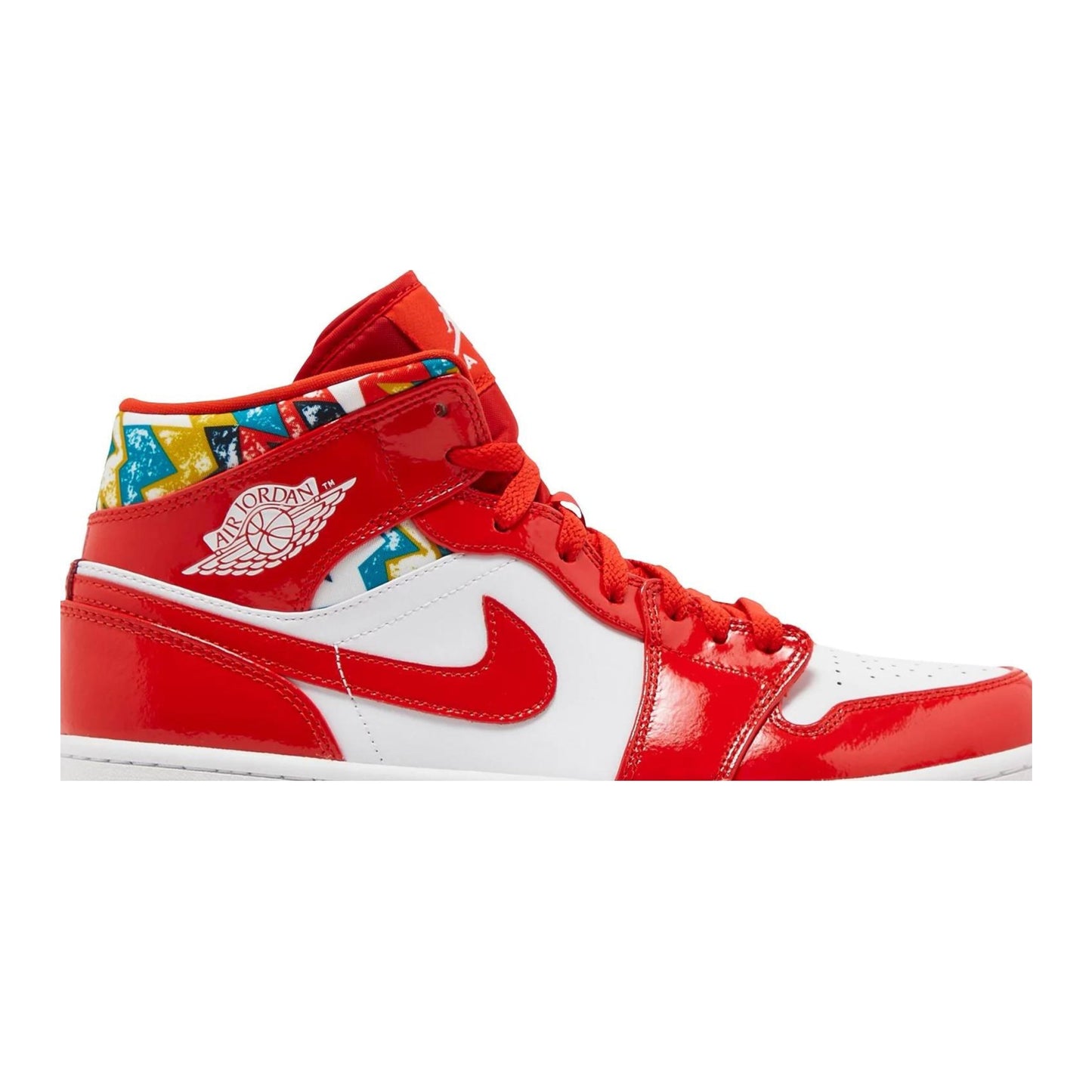 Jordan  1 Mid Barcelona Sweater Red Patent